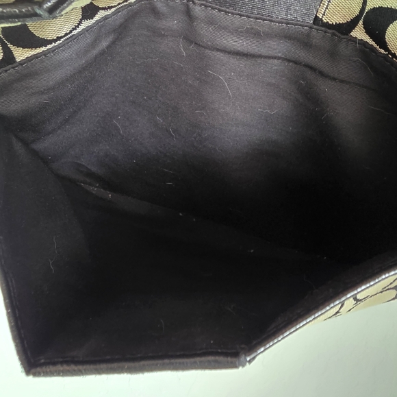 Coach Payton Signature Crossbody Black and Tan Purse M1332 - Picture 8 of 12